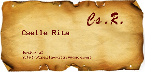 Cselle Rita névjegykártya